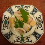 蓬左茶寮 - ウニの刺身巻き