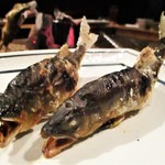 柳家 - 馬瀬川の鮎：塩焼き。