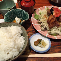 旬家 和しん - 大山鶏もも肉のから揚げネギソースかけ