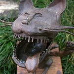 あなごめしうえの - 店頭のネコ