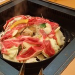 アサヒビール園 福島本宮店 - 肉は蒸す感じで