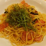 カフェ テリア - ベーコンと茄子のペペロンチーノ