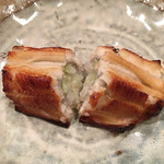 龍文支店 - アナゴ。塩のみで食べます。