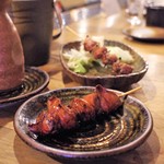 福岡 炉端もん - レバーと砂ずり