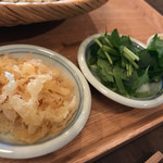 そば舎 あお - たぬきせいろ 薬味達