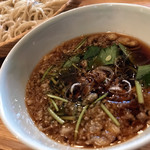 そば舎 あお - たぬきせいろ つけ汁