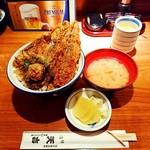 天吉 - 絶品！真鰯天丼¥1350(>ω<〃)～☀私には、ちょっとお高めです(๑////๑)