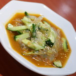 四川食府 - くらげの冷菜（３８０円）２０１７年７月