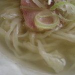 青竹手打ちらーめん 木挽亭 - 脂分は非常に少なく・・・