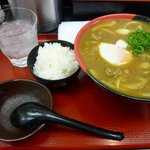 極楽うどん TKU - 温玉カレーうどん小ごはん付き