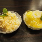 PONTE - ミルクセーキかき氷＆レモンかき氷