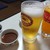 山海園 - ビールとツブツブオレンジ