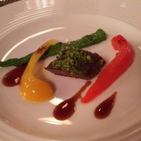 万平ホテル メインダイニングルーム - 大鹿村の鹿肉のロースト
