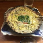 きはら - 帆立とズワイガニの貝焼き味噌