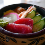 マルカンビル大食堂 - ちらしセット680円のちらし寿司