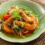 Lard prick <Special Chiang Mai style chili sauce> Soft shell shrimp