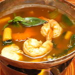 Gaeng Pa <Forest herb curry soup with seasonal vegetables> (for 2 people)
