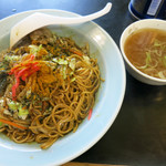 さかえラーメン - カレー焼きそば&スープ