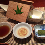 百味処 おんじき - お刺身（アコウ＆ケンサキイカ）