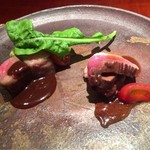 百味処 おんじき - 神戸牛サーロイン＆鴨ロース