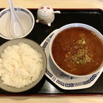 豫園 - 白菜と豚肉の激辛煮込みハーフ650円、ライス150円です。