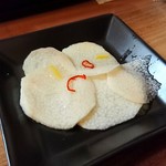 日本酒の店　はなきん - 2017年7月　お通しの山芋の酢の物