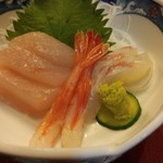 うなぎ料理 はし家 - 刺し身3種盛り