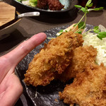 まぐろ丼　加一 - カキフライ（期間限定）この大きさ♡