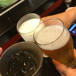 大阪一　とり平 - 私のは水ではありません、麦焼酎です笑