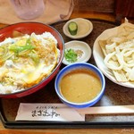 まさむね - 2017年7月　カツ丼＋ごまダレうどんミニ【950円＋350円】