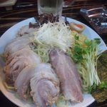 まるさんラーメン - つけ麺　バラチャーシュートッピング