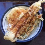 Tendon Tenya - 蓮根も食べたく小天丼にして穴子変更