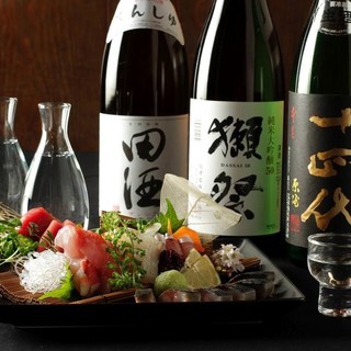 Local sake from all over the country that complements Japanese cuisine, such as Juyondai, Jikon, Hiroki, and Japanese-style meal.