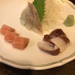 シェンヌ - 刺身盛合わせ（カジキ、ヒラメ、タコ）