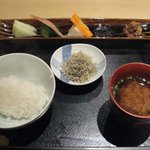 ぎんざ 一二岐 - 御飯とお新香