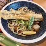 麦　kamiuma　ASAHIYA - ぶっかけアナゴ天うどん