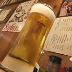 うなぎのなかやま - 生ビール