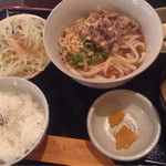 Tokotoko - 冷やしカレーうどん牛肉煮のせ定食