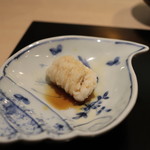 味あら井 - 鱧湯通し シンプルにポン酢で。