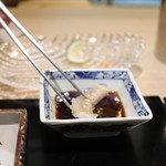 味あら井 - カボス平目のエンガワ炙り