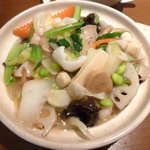 同源楼 - 2011/2　海鮮あんかけ土鍋御飯