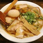 満風麺 - 【醤油ラーメン + 味付玉子】￥650 + ￥100