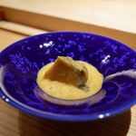 寿しの吉乃 - 蒸し鮑 雲丹ソース