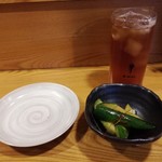 鳥料理 黒木屋 - 付だしキュウリの漬け物