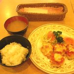 フレンド - 日替わりのポークヘレカツイタリア風ランチ