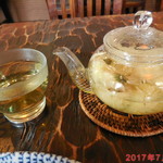 ajianoshokudoumubarake - 菊花茶