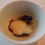 ジャンカルド - ハモと焼きナスのピューレとトマトのエスプーマ