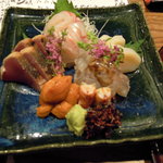 日本料理 とくを - 11.2.28　鯛、ほたて、かつを、海老、雲丹