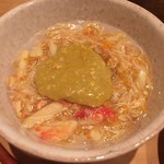 松もと - 蟹と帆立の茶碗蒸し