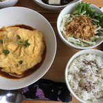 Capcicum cafe - チキンオムレツのランチ 500円